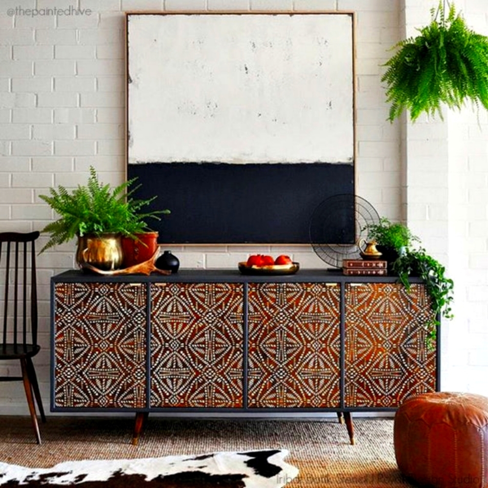 Tribal batik stencil
